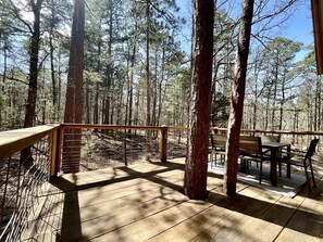 Outdoor dining - Rustic Tree House Nestled in the Heart of Ouachita National Forest, Arkansas (Boles)