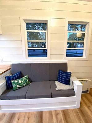 TV - Charming Tiny Home with Scenic Views near River Activities in Tetonia, Idaho (Tetonia)