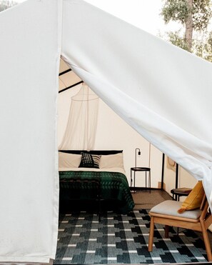 Room - Cute Glamping Tent Rental on the Pecos River for Romantic Getaways near the Santa Fe Forest, New Mexico (Pecos)