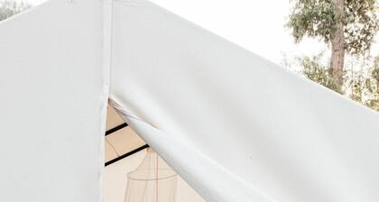 Cozy Safari Tent on the Pecos River, Perfect for Intimate Glamping Escapes in New Mexico