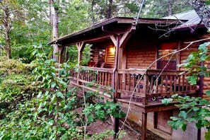 Property grounds - Cozy Cabin with Indoor Jacuzzi Great for Couples in Arkansas (Eureka Springs)