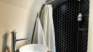 Bathroom - Waterfront, Pet Friendly Airstream near Lake George in the Adirondack, New York (Corinth)