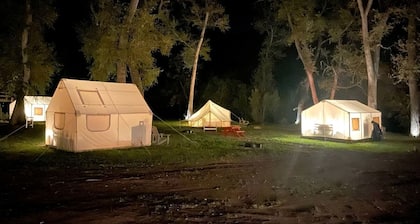 Escape to Nature in this Lovely Safari Tent near the Santa Fe Forest, New Mexico