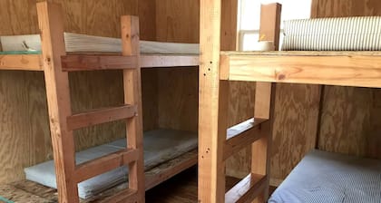 Peaceful Cabin with Comfortable Bunk Beds Nestled in the Trees near White Lake, Wisconsin