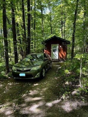Exterior - Cozy Cabin with Bunk Beds Surrounded by Nature near White Lake, Wisconsin (White Lake)