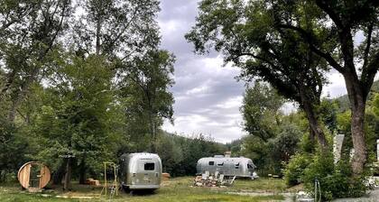 Unforgettable Glamping Escapes in this Cool Airstream on the Pecos River, New Mexico