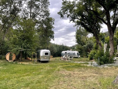 Unforgettable Glamping Escapes in this Cool Airstream on the Pecos River, New Mexico