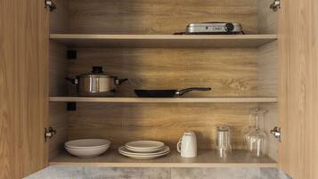 Exclusive Double Room | Private kitchen | Electric kettle, paper towels, kitchen islands