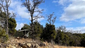 Exterior - Rustic Cabin for Memorable Glamping Experience in Jacksboro, Texas (Graford)