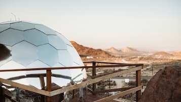 Uitzicht vanuit accommodatie