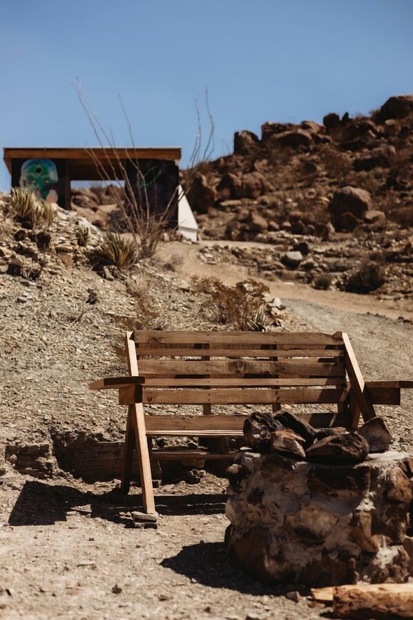 Overnatningsstedets område