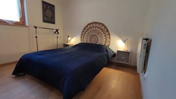 1 makuuhuone, vuodevaatteet