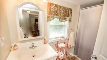Jetted bath, soap, shampoo
