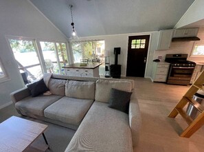 Fireplace - Amazing Cottage with Lake Views and Fireplace in Meredith, New Hampshire (Meredith)