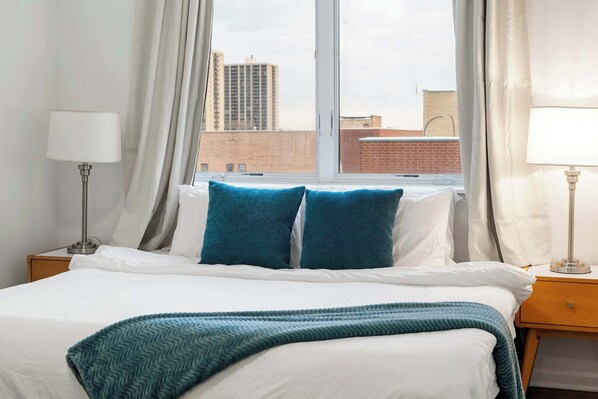 3 bedrooms, iron/ironing board, travel cot, WiFi