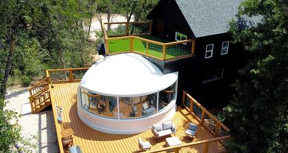 Impressive Unique Castle Dome with Spectacular Panoramic Views and Stunning Design in Elgin, Texas