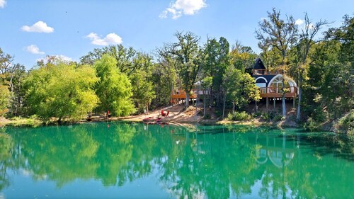 Impressive Unique Castle Dome with Spectacular Panoramic Views and Stunning Design in Elgin, Texas