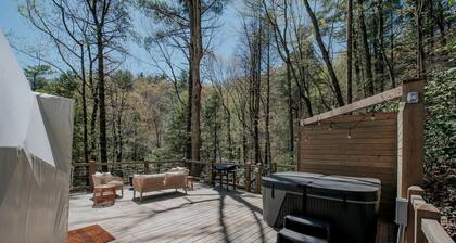 Unmatched Views Await You at this Cherry Log, Georgia Designer Dome near Fall Branch Falls