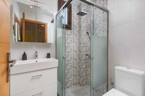 Shower, hair dryer, towels - Rodini Anassa | Artemis, Apartment (Rodos)