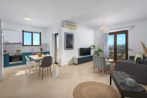 Living area - Rodini Anassa | Zeus, Apartment (Rodos)