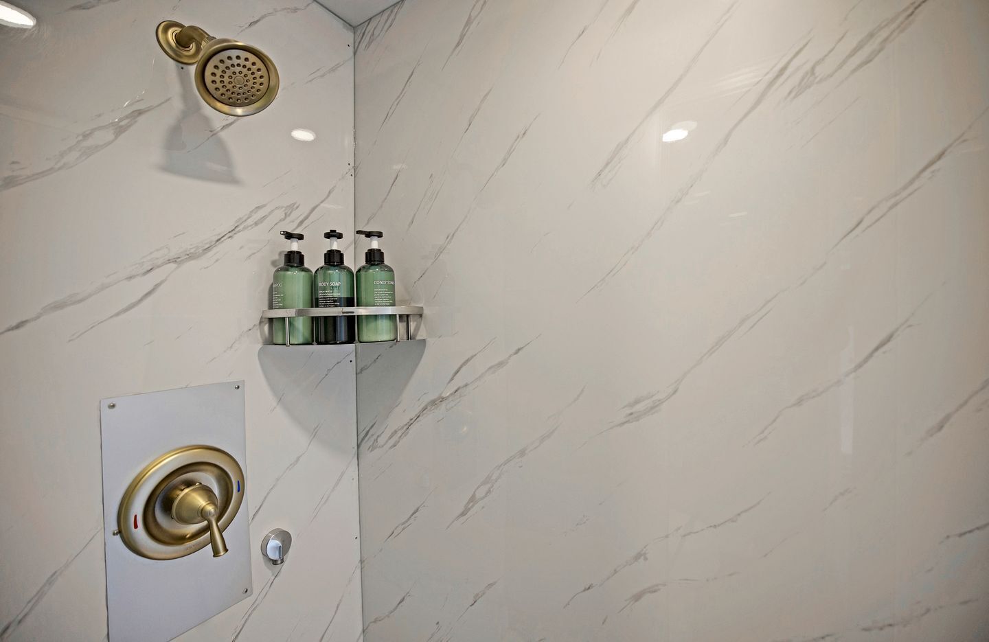 Towels, soap, shampoo