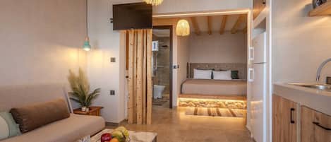 1 dormitorio, tabla de planchar con plancha, wifi gratis y ropa de cama