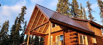 Pet Friendly Alaskan Cabin for Mountain Glamping in Wrangell St. Elias National Park and Preserve