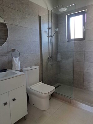 Hair dryer, towels - Giannis Apartment is a bright, spacious, and fully functional home. (Afantou)