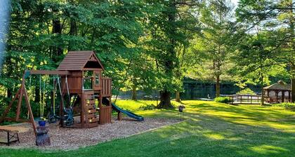 Serene Safari Tent For a Glamping by Getaway Rickett's Glenn State Park Nestled in the Heart of Huntington Mills, Pennsylvania