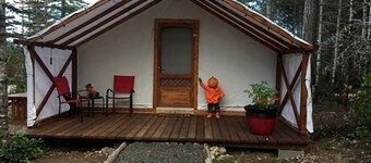 Safari Tent Rental for a Glamping Getaway near Olympic National Park in Washington