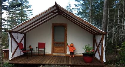Safari Tent Rental for a Glamping Getaway near Olympic National Park in Washington