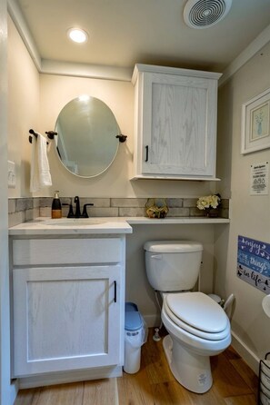 Bathroom - Scenic Mountain Cabin with Lake Access and Waterfall Views near South Cumberland State Park Tennessee (Monteagle)