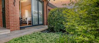 Apartamento con jardín compartido, balcón y Wi-Fi