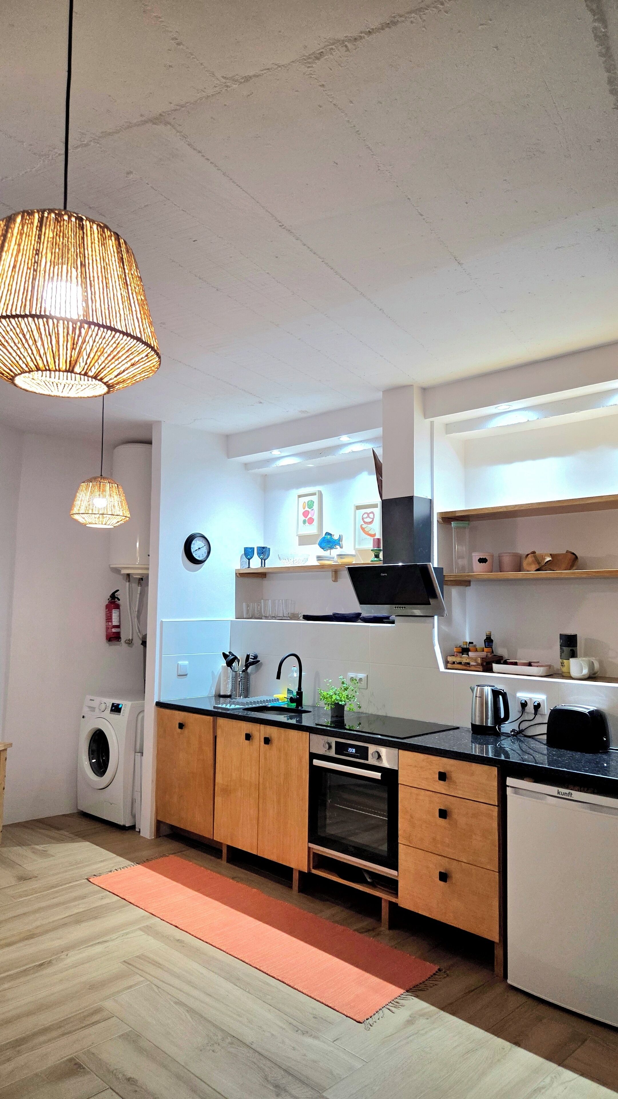 Ovn, kokeplater og oppvaskmaskin