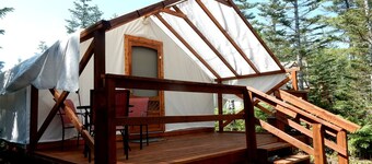 Luxury Camping Tent on Secluded Resort near Seattle, Washington