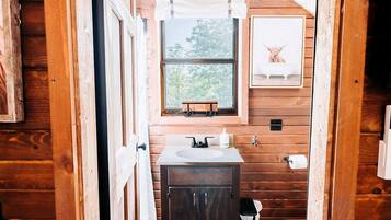 Soap, shampoo, toilet paper