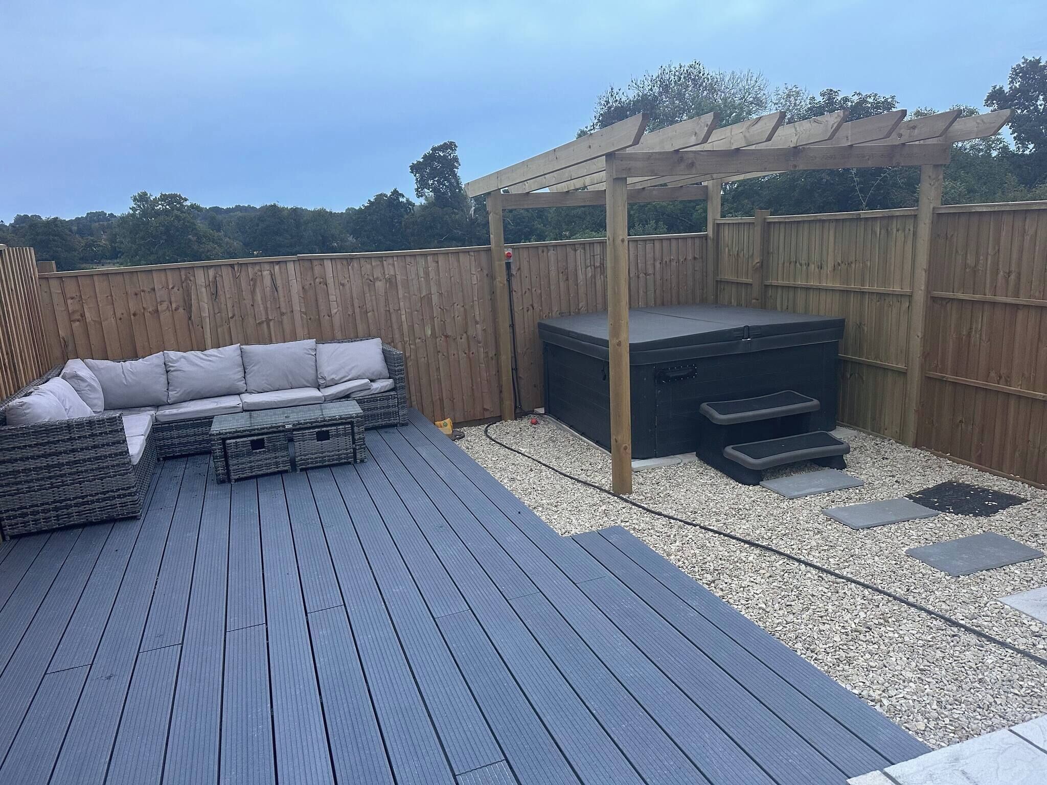 Bungalow, 2 chambres, fumeurs, balcon | Terrasse/Patio