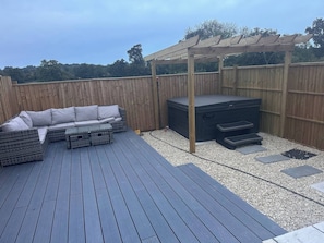 Bungalow, 2 slaapkamers, roken, balkon | Terras