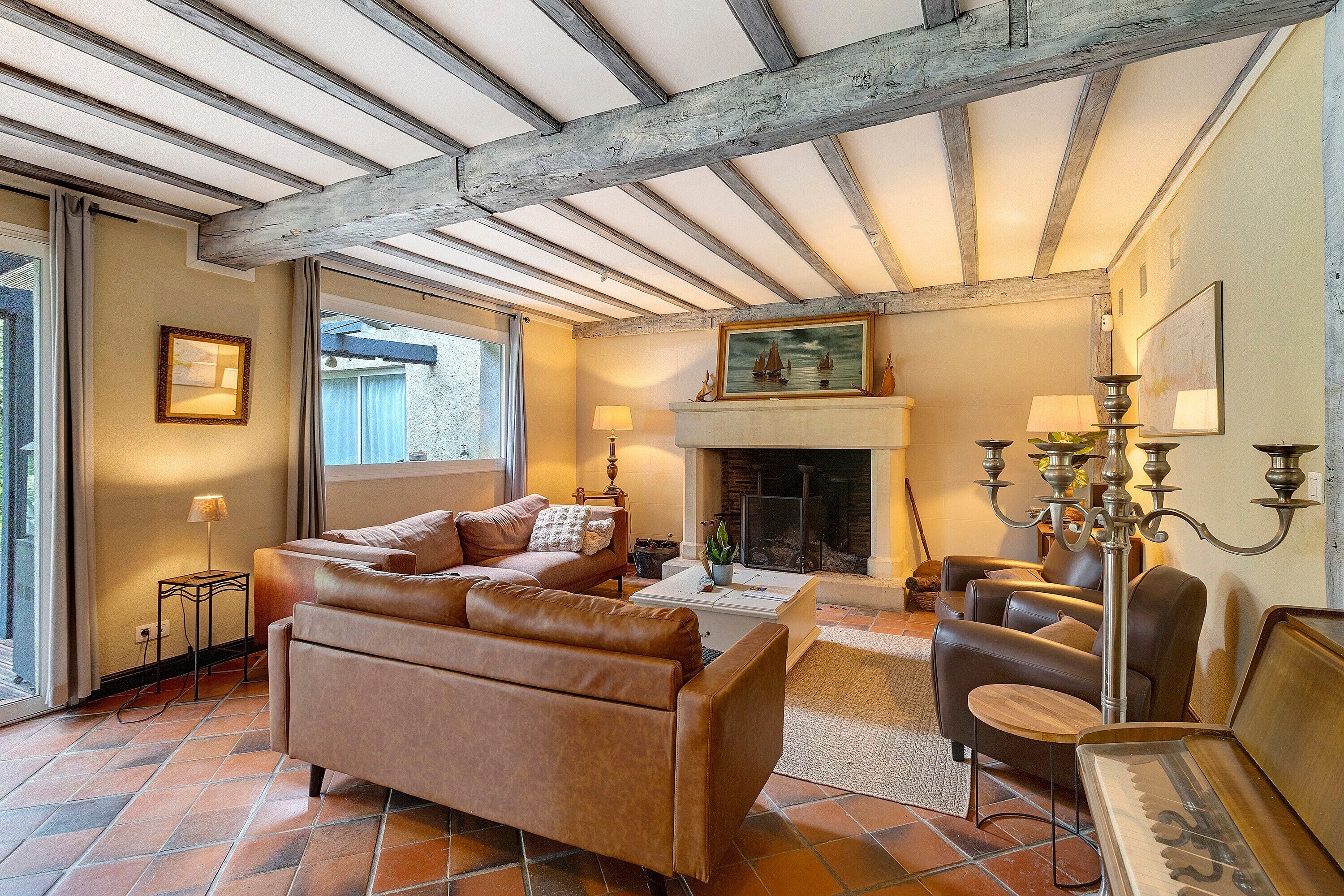 TV, fireplace, table tennis