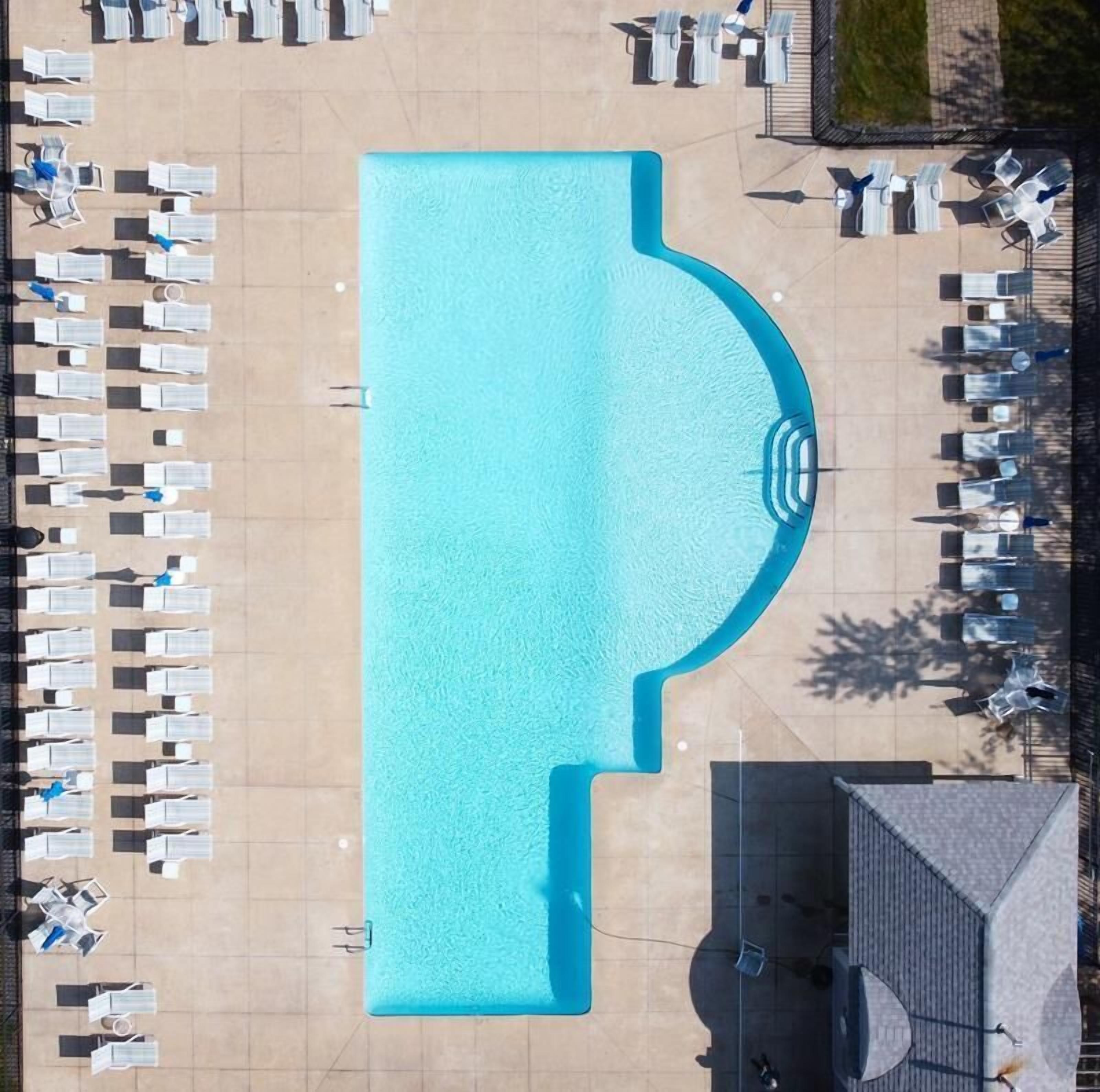 Una piscina riscaldata