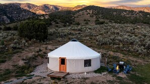 Exterior - Peaceful Hillside Yurt with Countryside Views in Idaho (Lava Hot Springs)