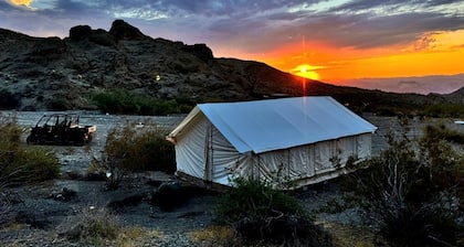 Remote Expansive Tented Cabin Incredible for a Glamping Experience in Nevada