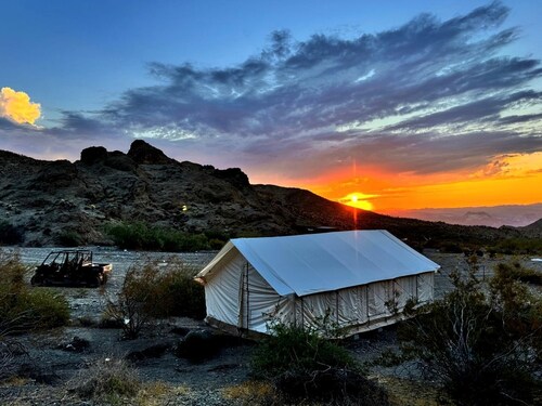 Remote Expansive Tented Cabin Incredible for a Glamping Experience in Nevada