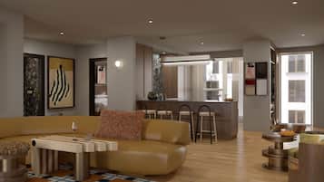 In-room safe, desk, laptop workspace, blackout drapes