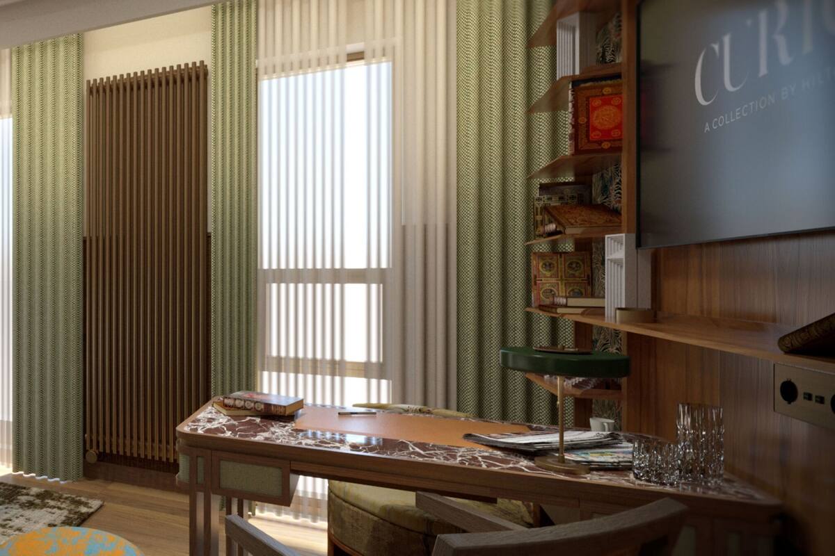 Zimmersafe, Schreibtisch, laptopgeeigneter Arbeitsplatz