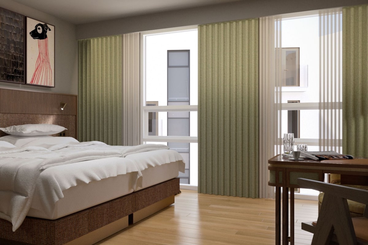 Apartment, Balcony | In-room safe, desk, laptop workspace, blackout drapes