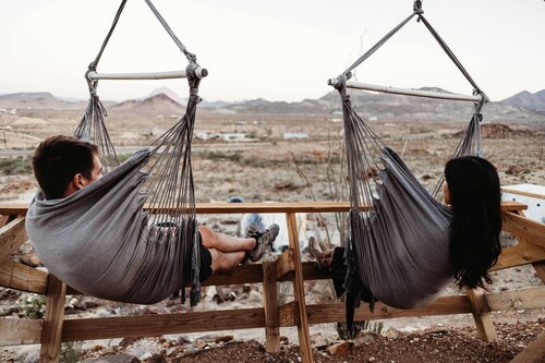 Incredible Dome on a Unique Space-Themed Site with Stunning Desert Views near Big Bend National Park in Terlingua, Texas