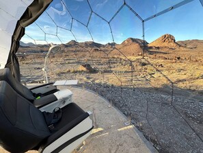 View from property - Incredible Dome on a Unique Space-Themed Site with Stunning Desert Views near Big Bend National Park in Terlingua, Texas (Terlingua)