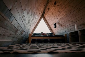 Room - Rustic Off-Grid A-frame with Hot Tub and Sauna near the Grand Canyon for a Unique Escape in Williams, Arizona (Williams)