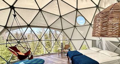 Gorgeous Off-Grid Glamping Dome on the Pincushion Trail System, Perfect for a Weekend of Hiking